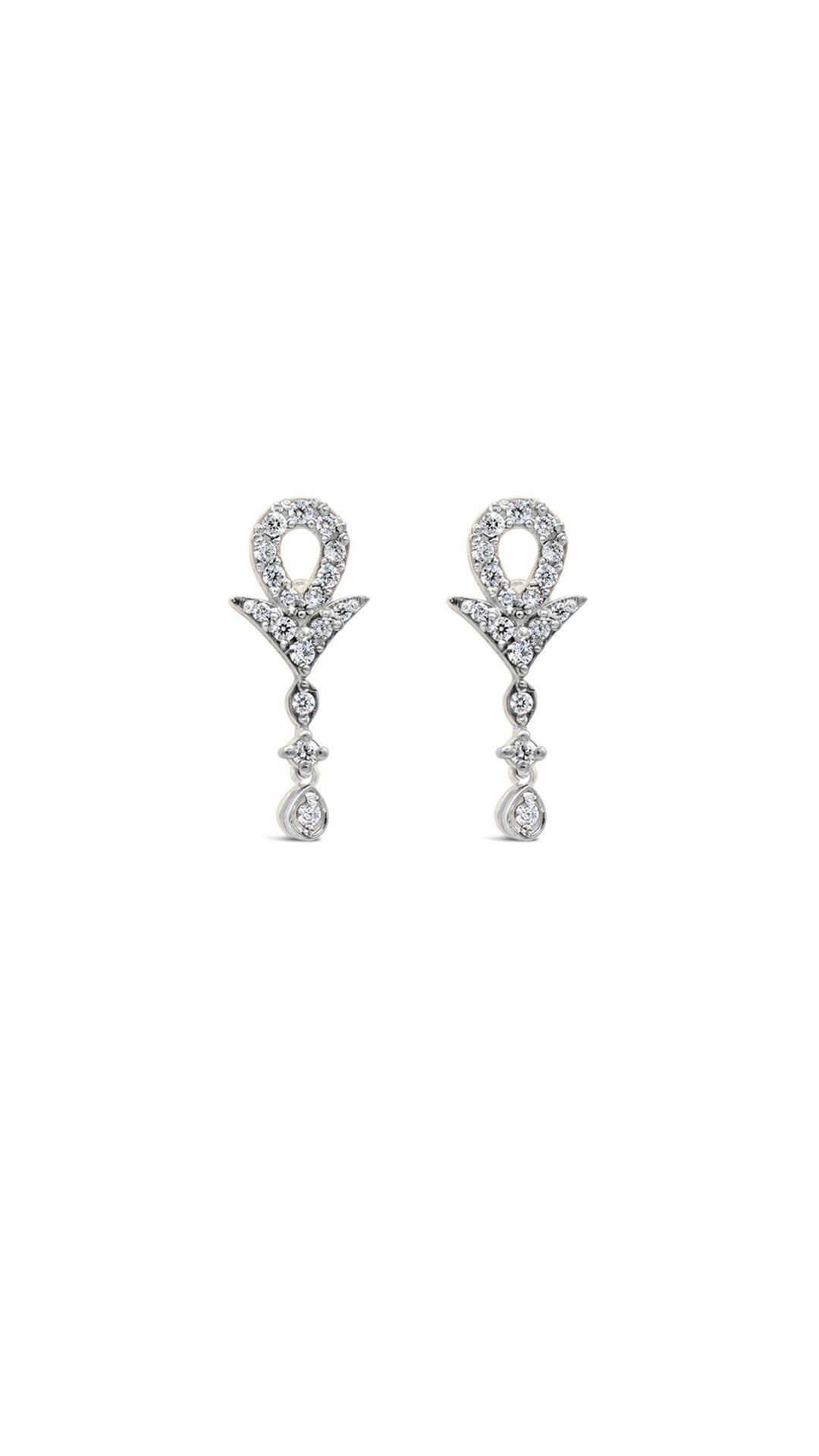 Dangly Zircon Earrings