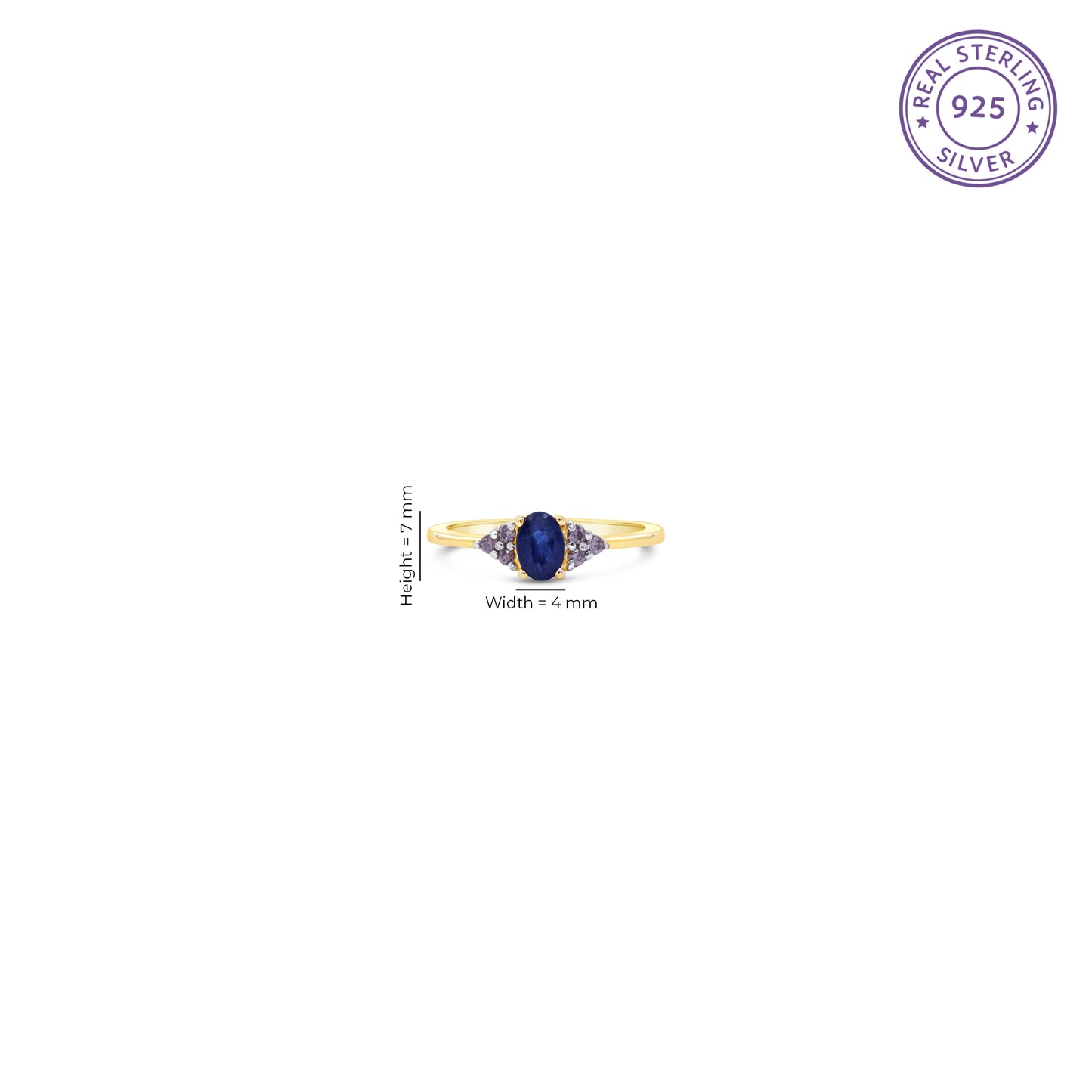 Blue Smokey Ring