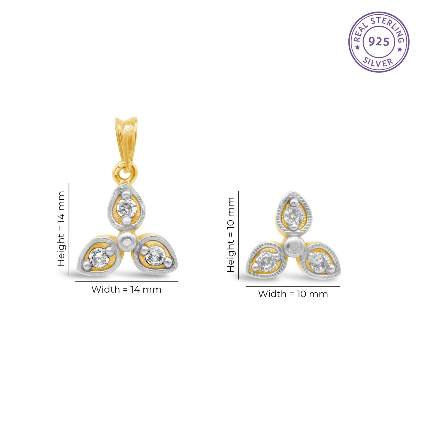 Lotus Studs Set
