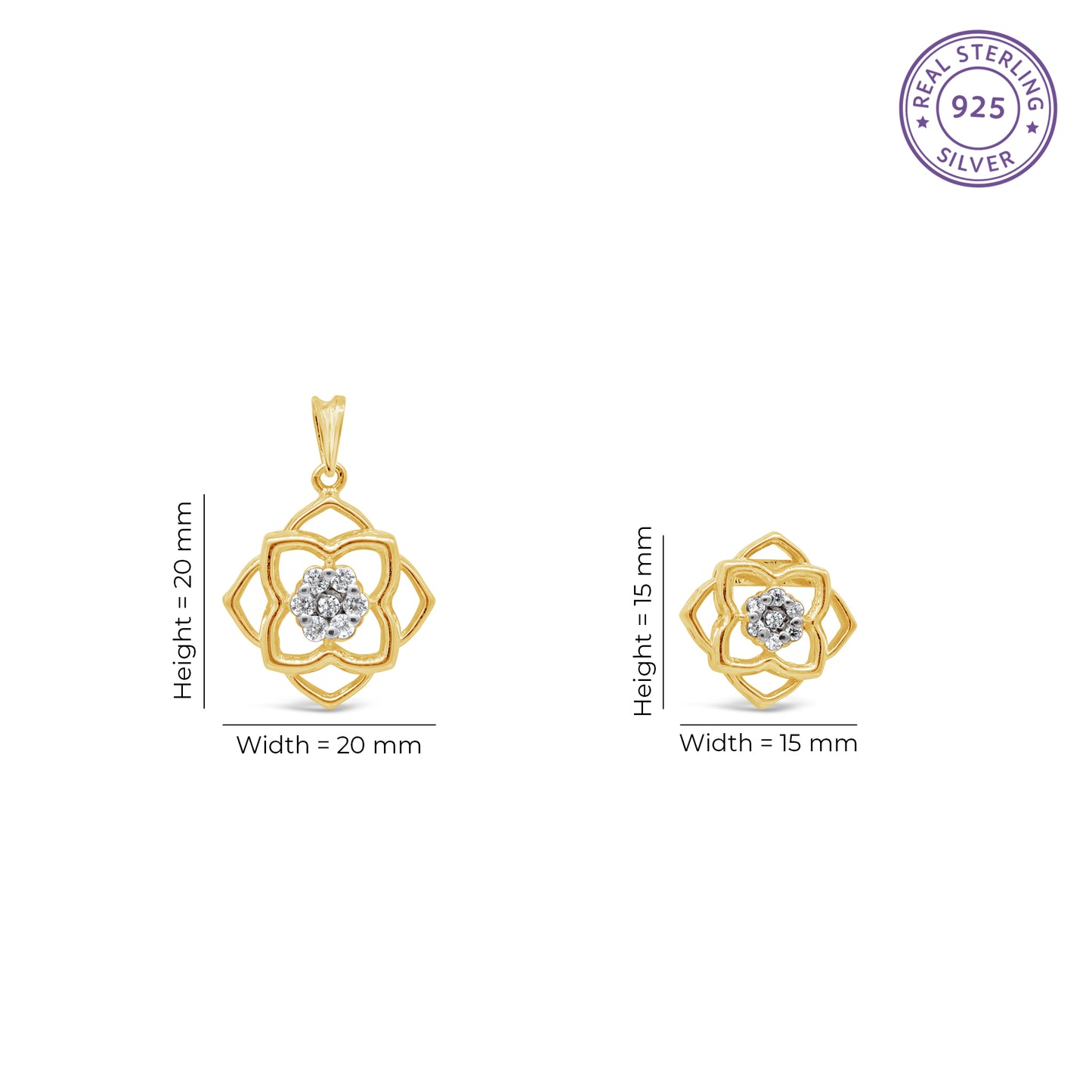 Quatrefoil Flower Set