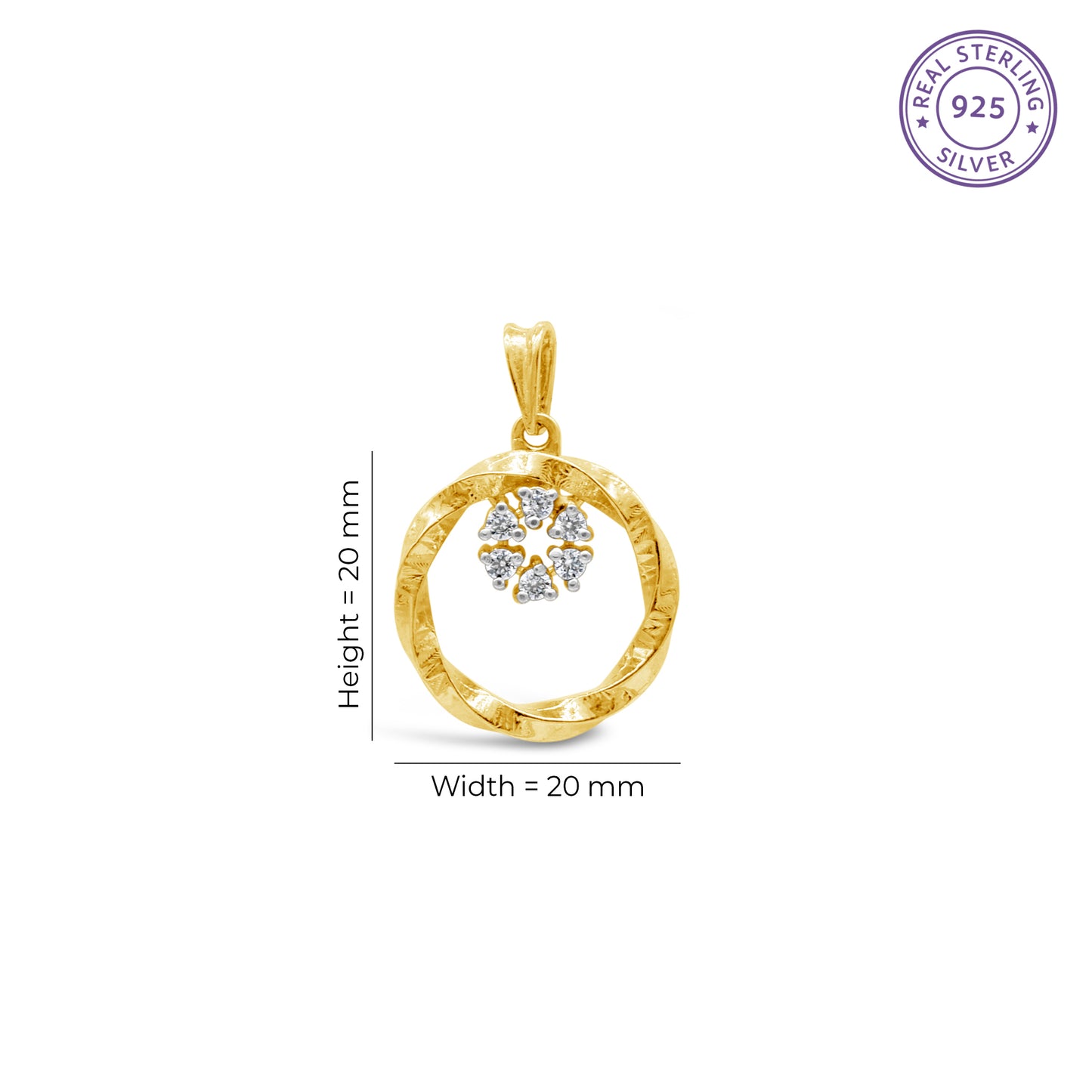 Twisted Circular Pendant