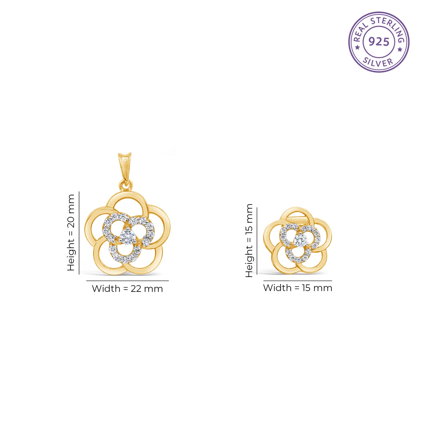 Rossette Zircon Set