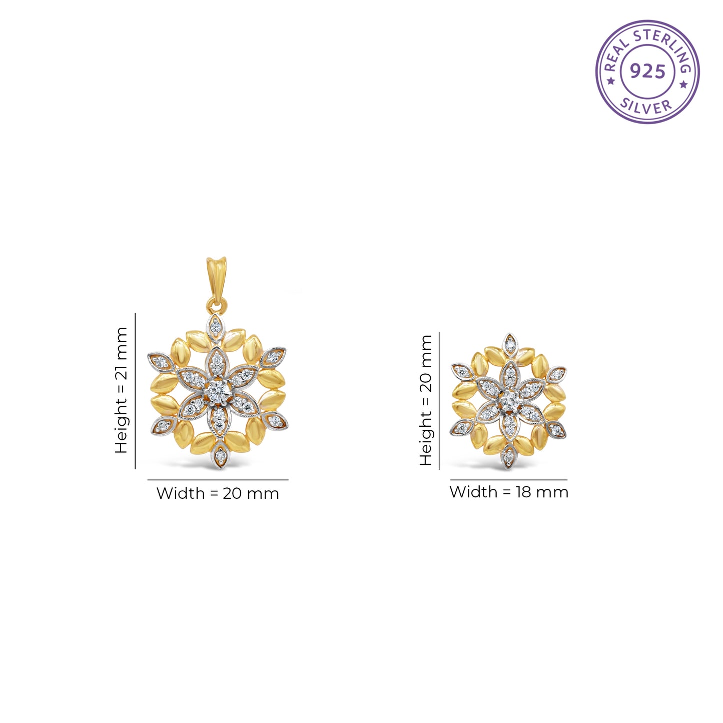 Zircon Floral Set