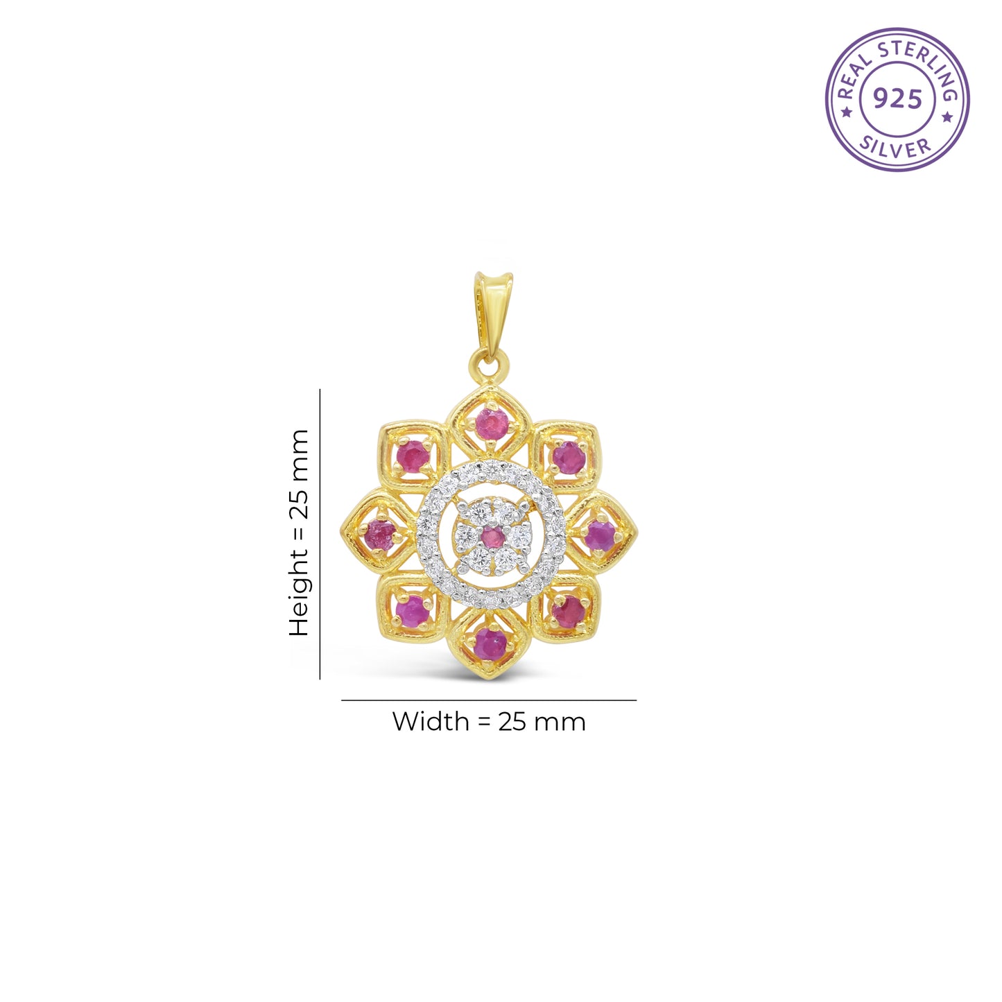 Ruby Fleur Pendant
