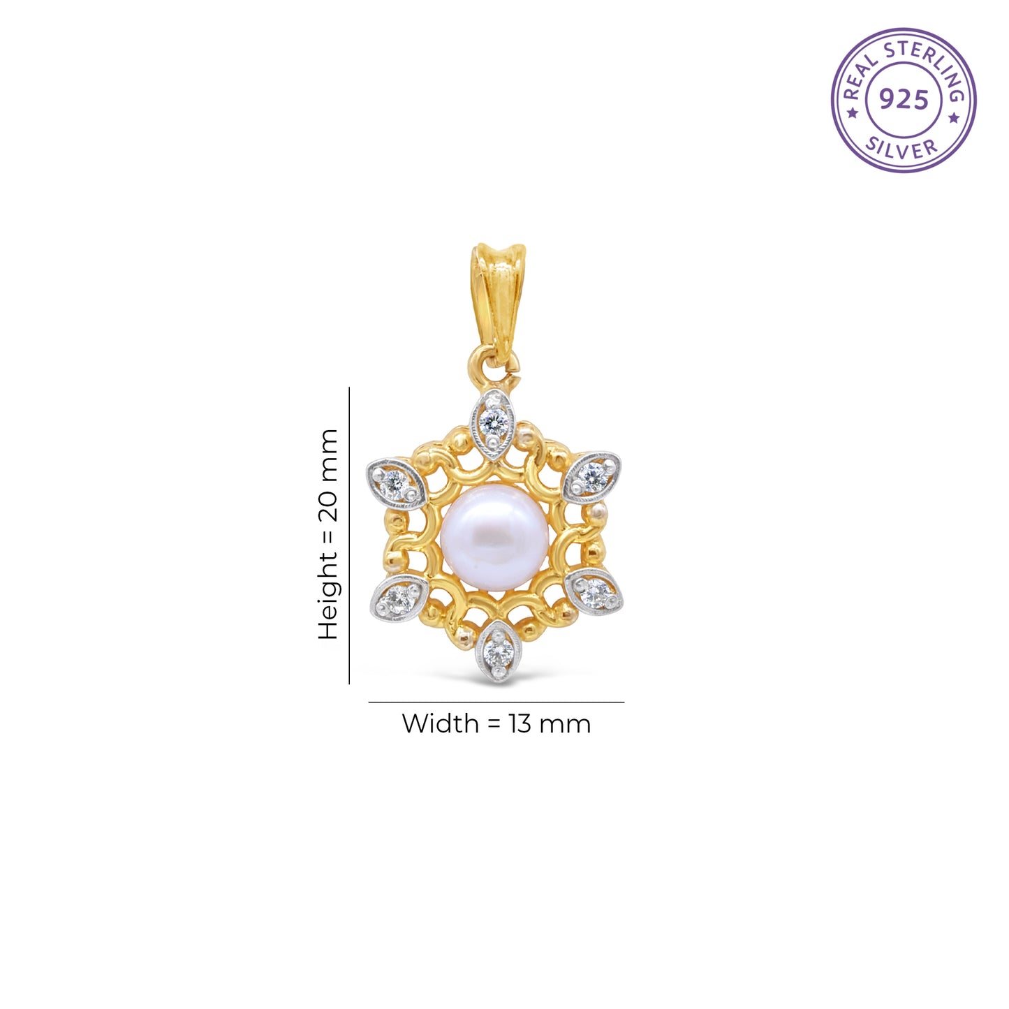 Filigree Pearl Pendant