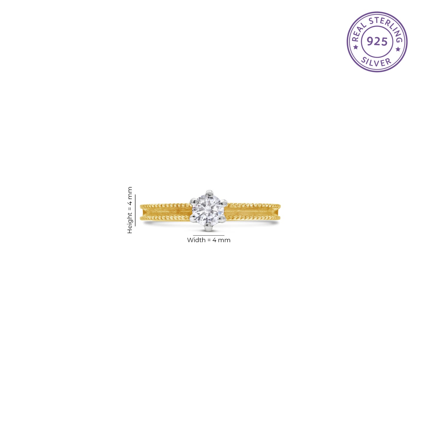Classic Zircon Ring