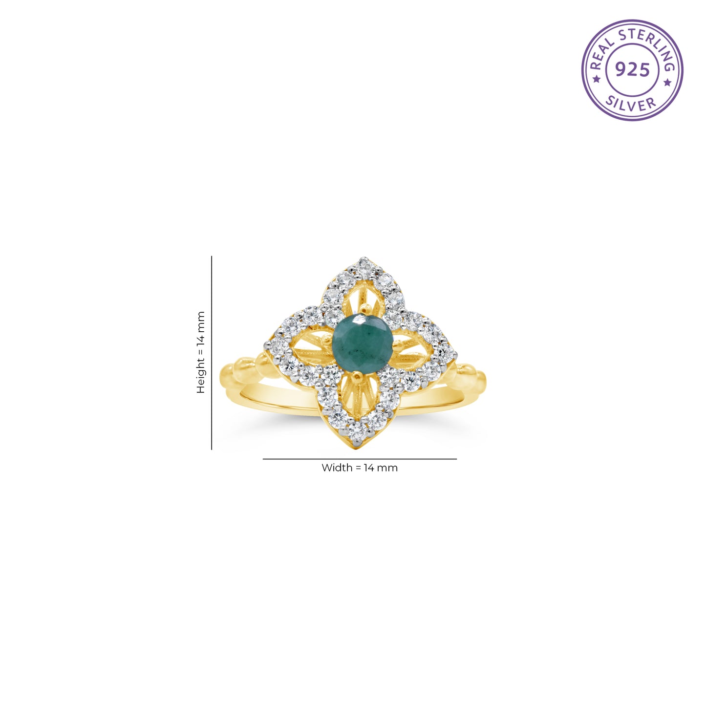 Quatrefoil Ring