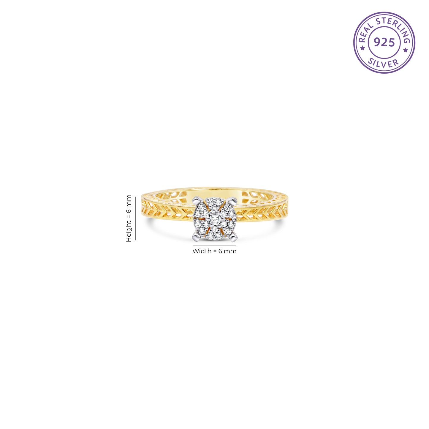 Zircon Lattice Ring