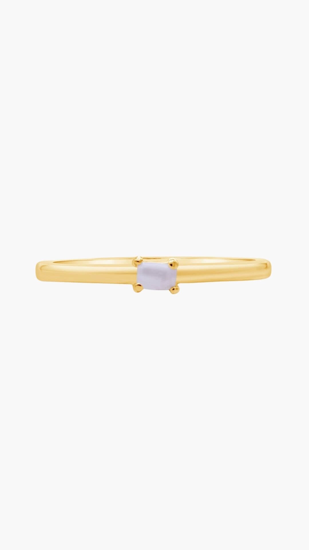 Pearl Minimalist Ring
