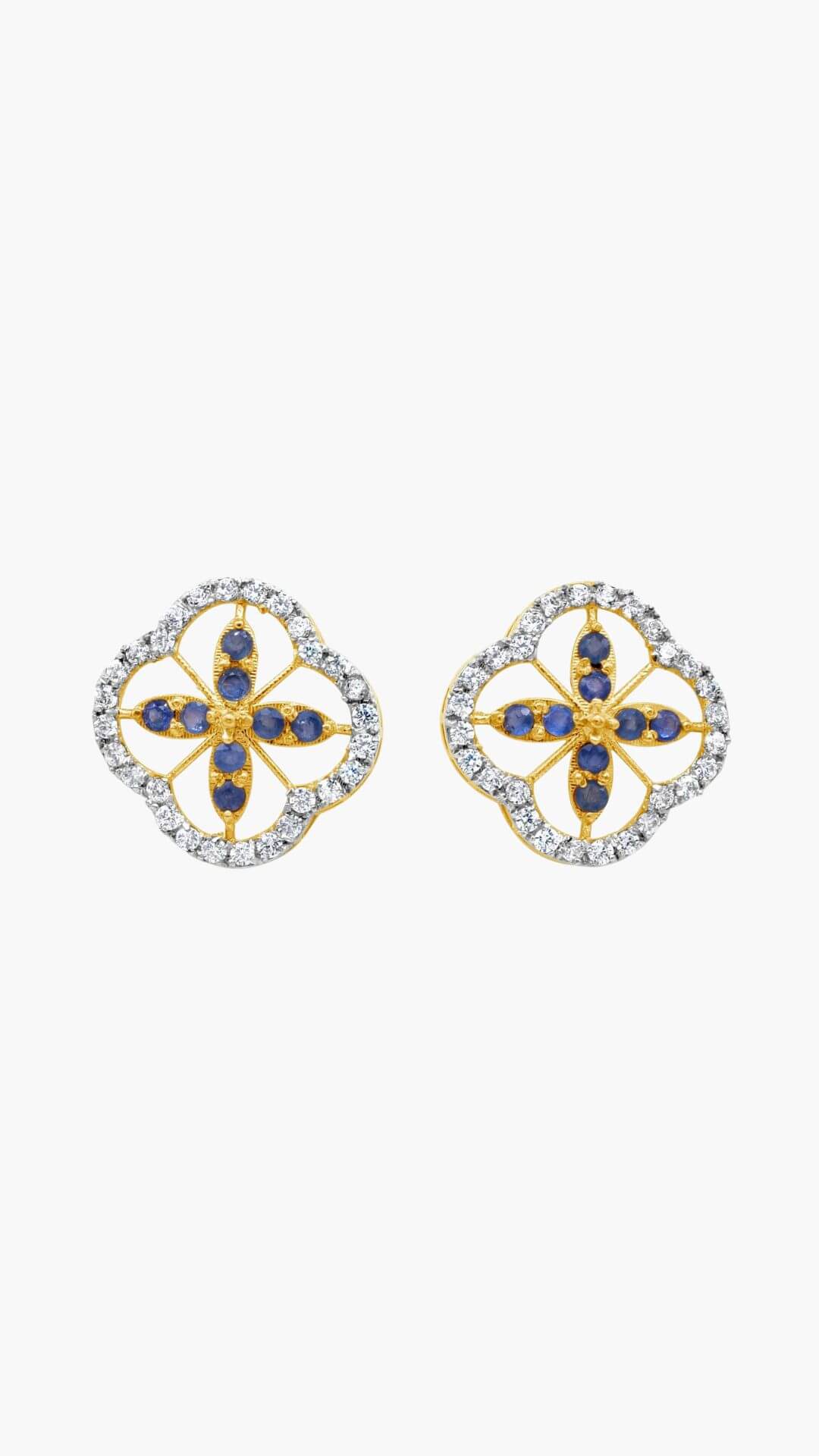 Quatrefoil Sapphire Tops