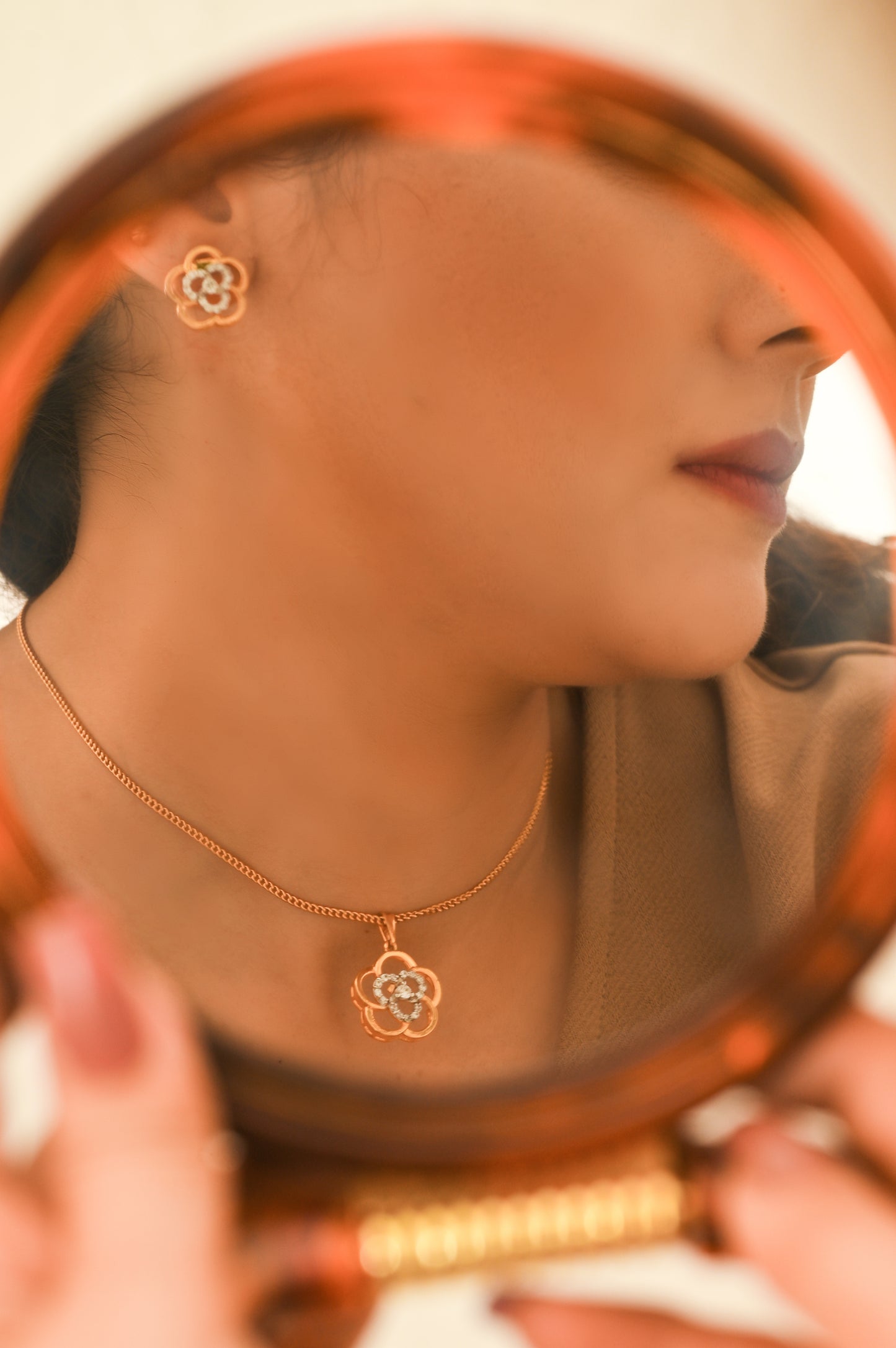 Rossette Zircon Set