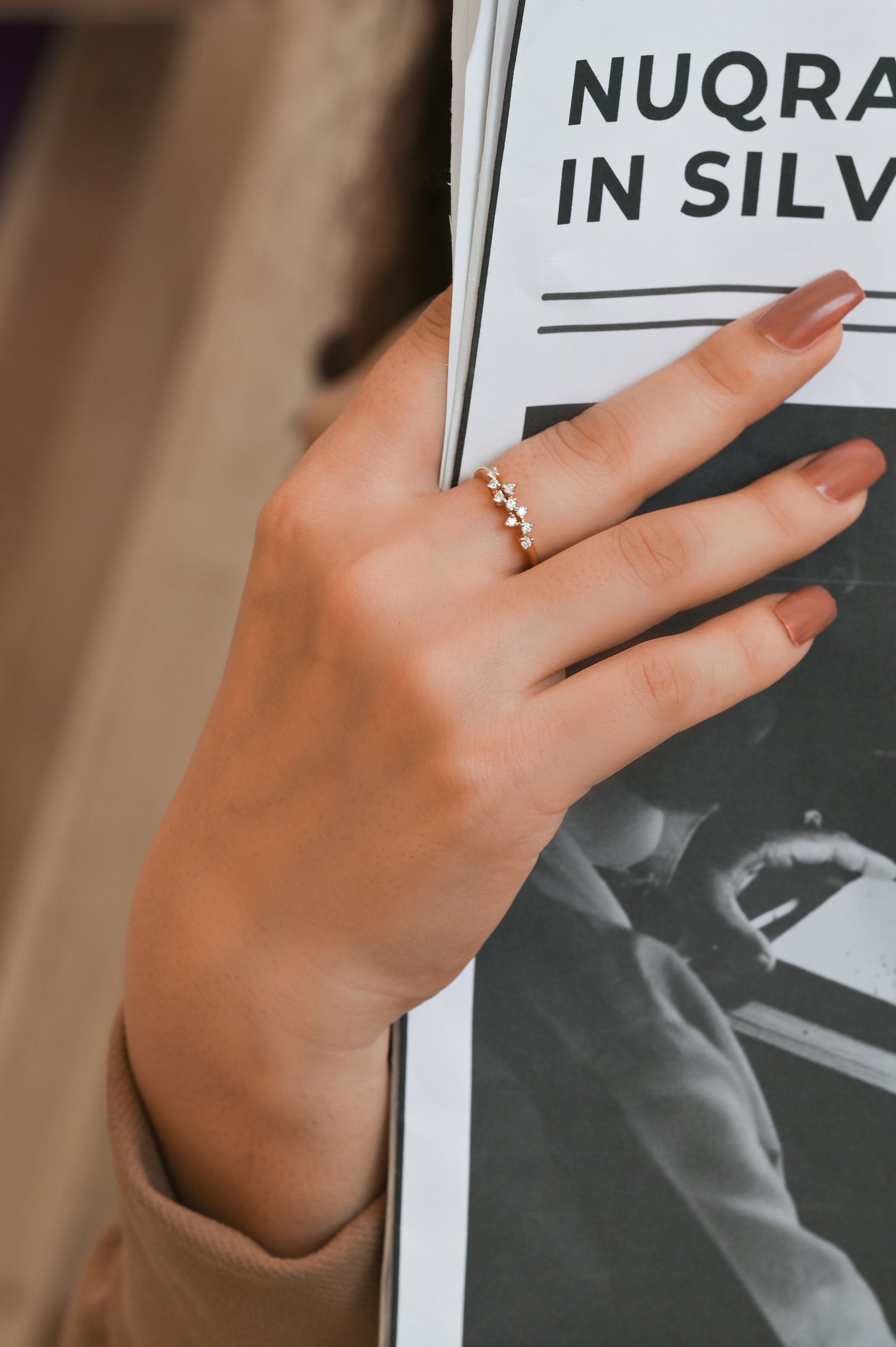 Zircon Minimalist Ring