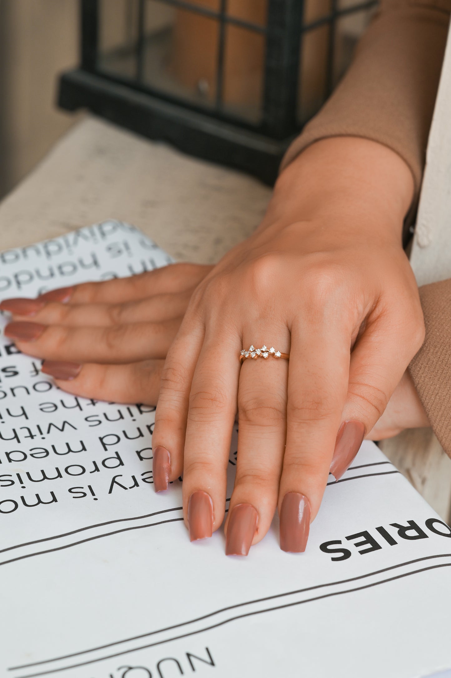 Zircon Minimalist Ring