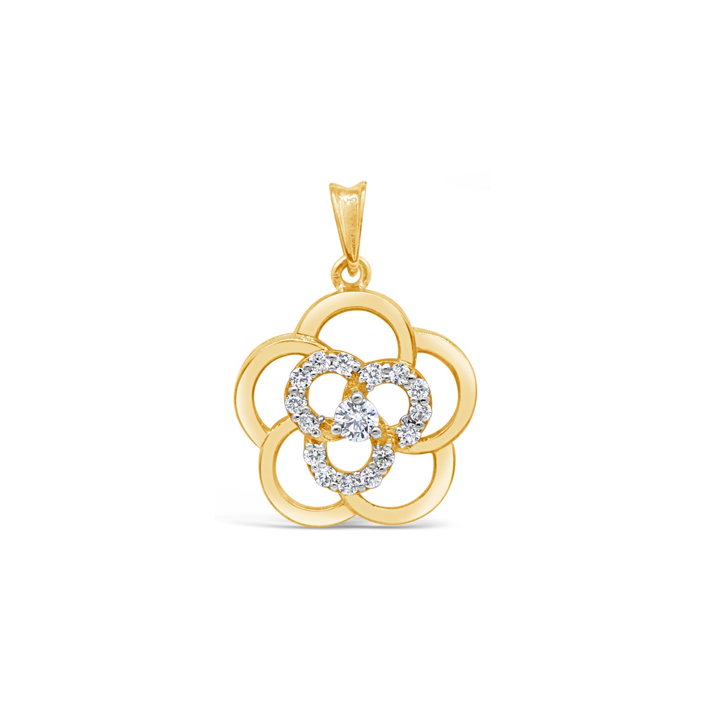 Rossette Zircon Pendant