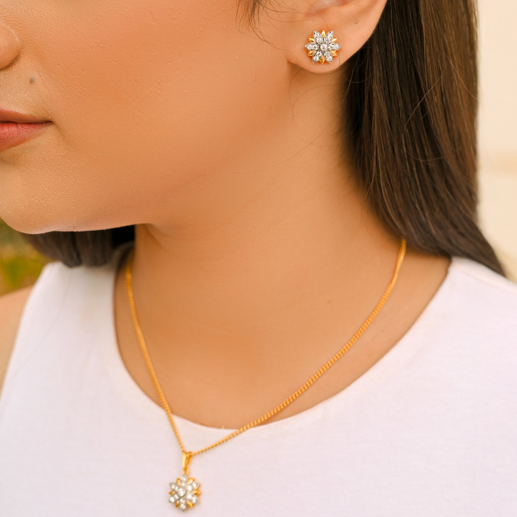 925 Sterling Silver Lotus Earrings for women