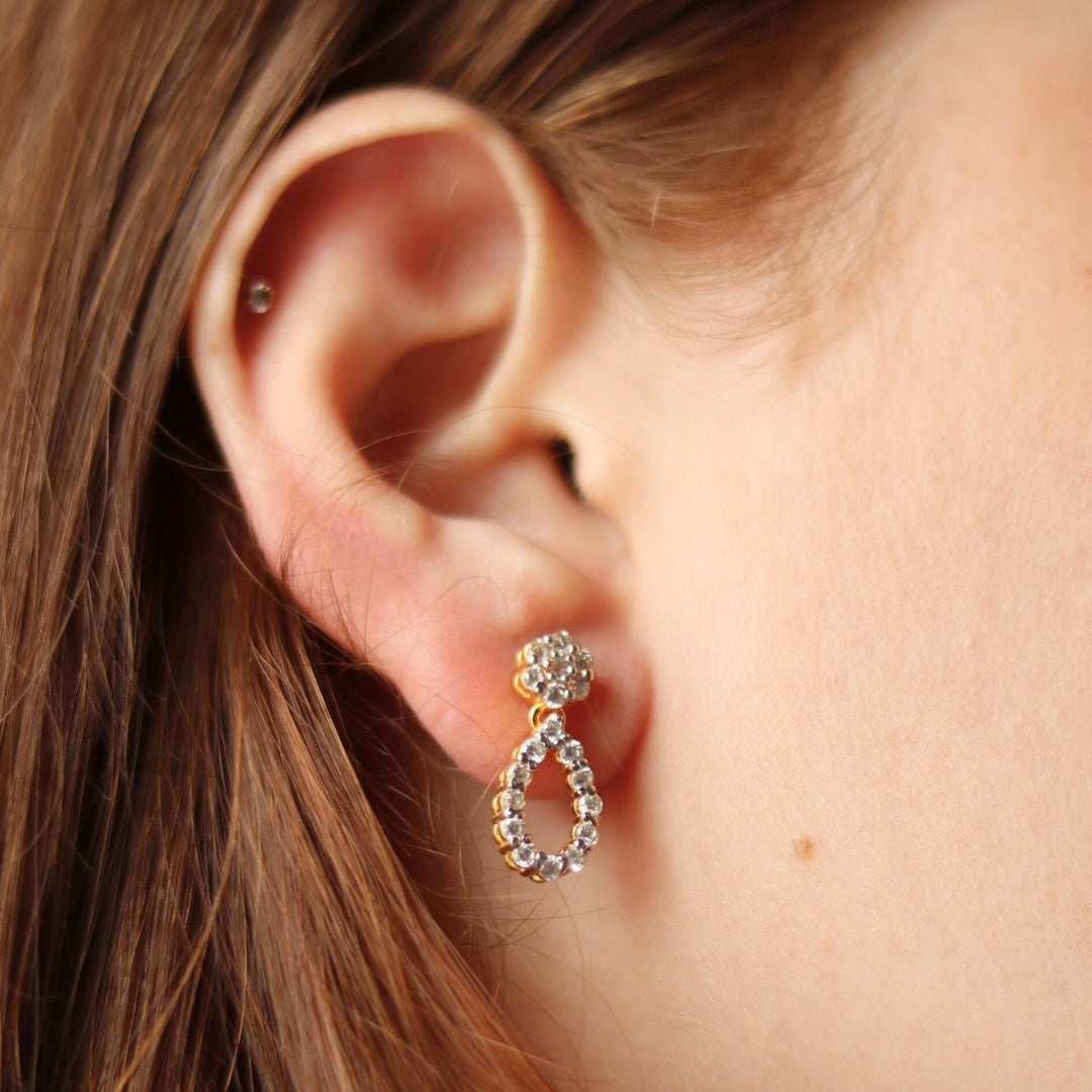 Zircon Teardrop Earrings