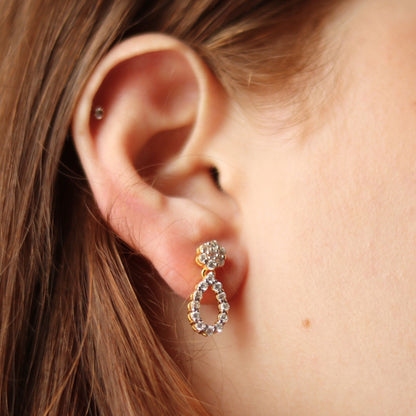 Zircon Teardrop Earrings