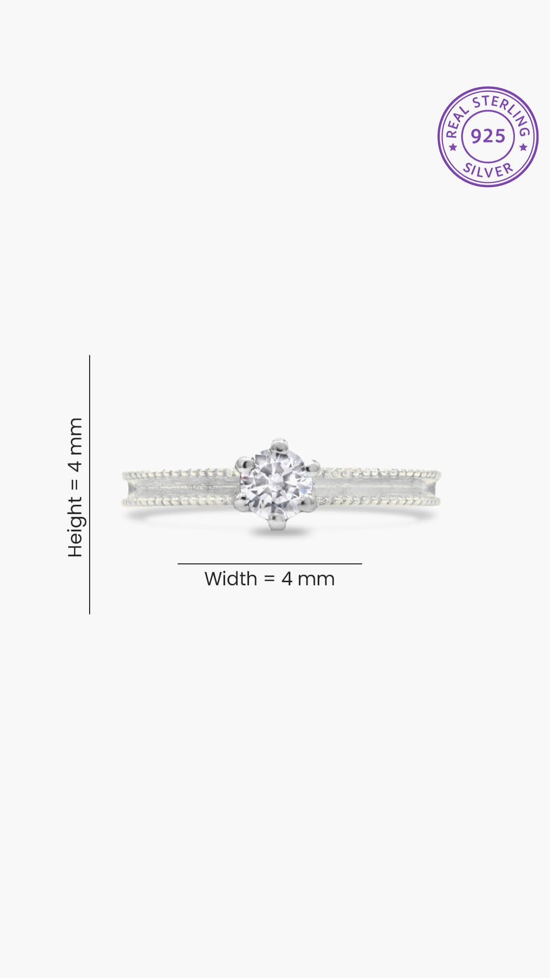 Classic Zircon Ring