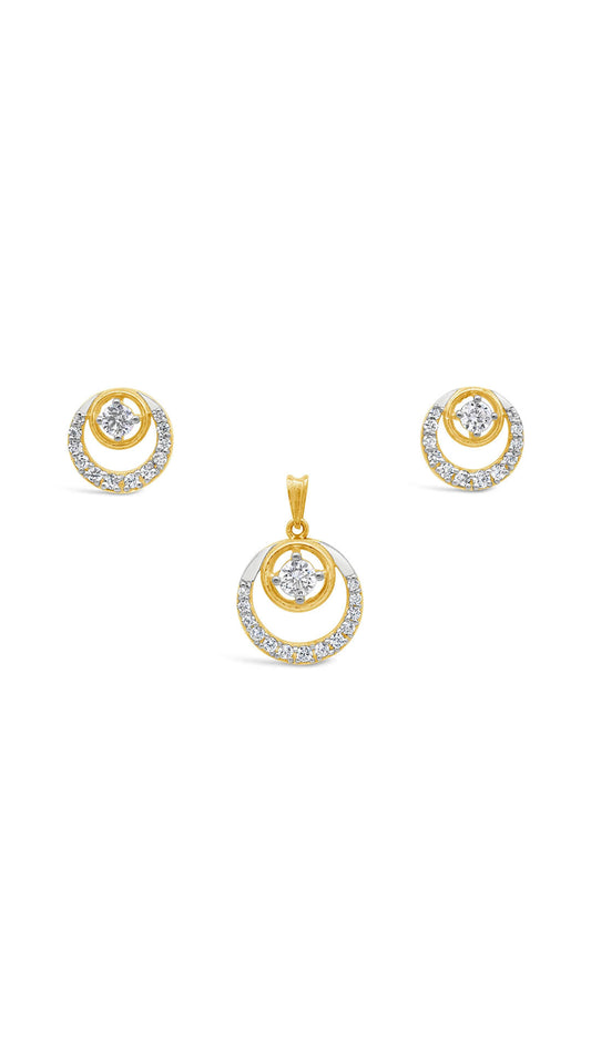 Crescent Zircon Set
