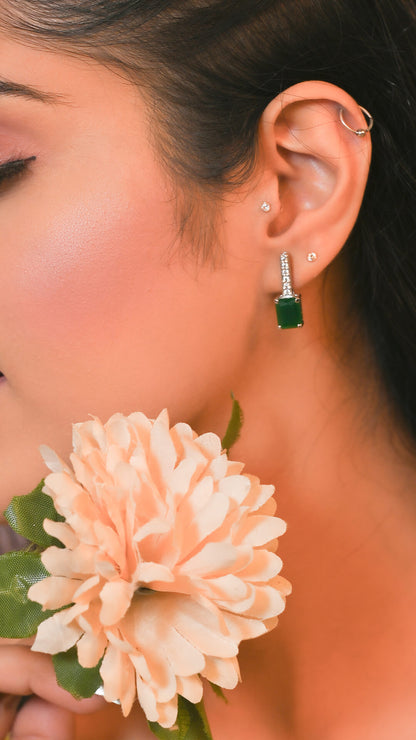Cubic Drop Earrings