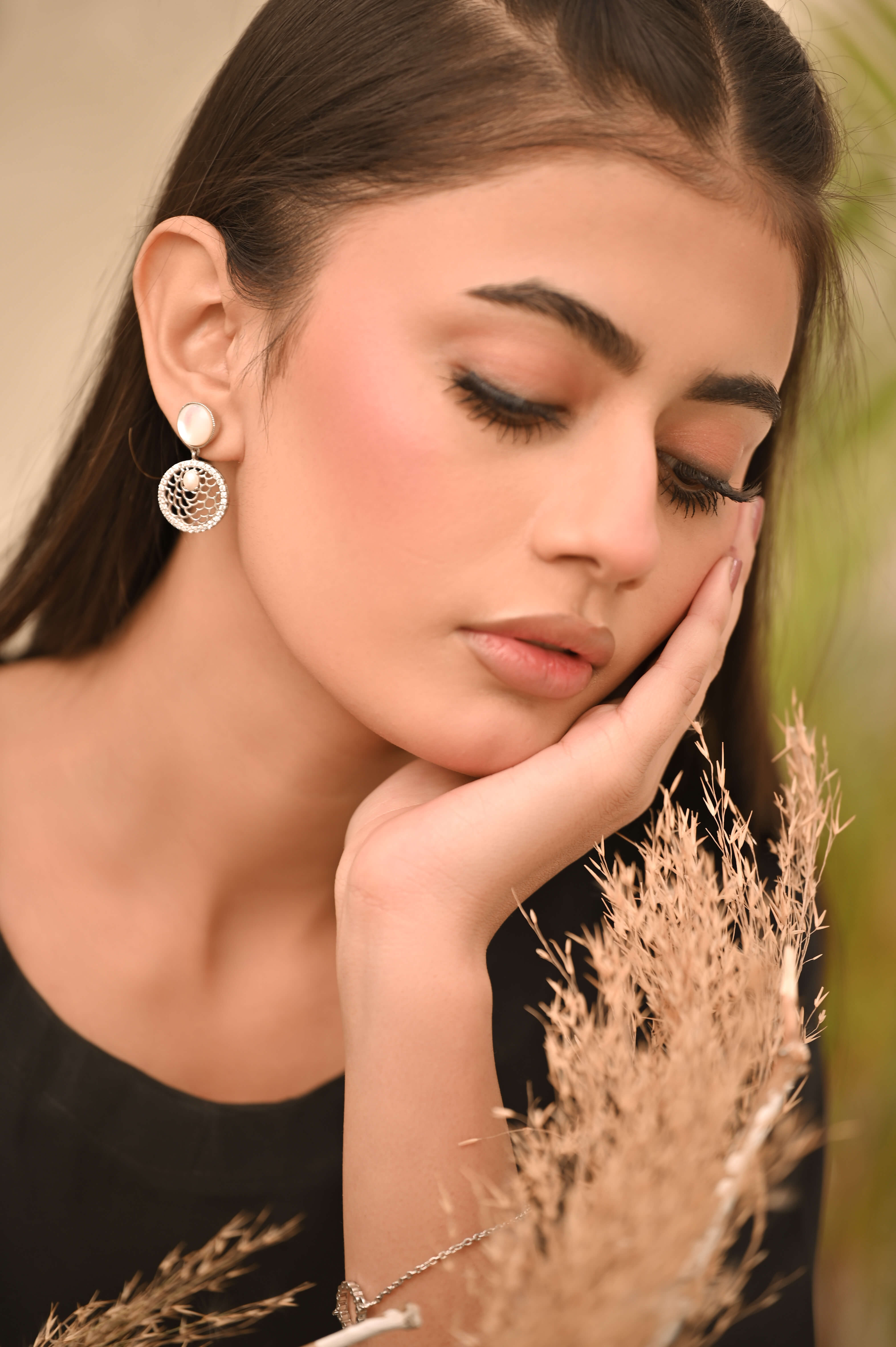 Lattice Pearl Earrings