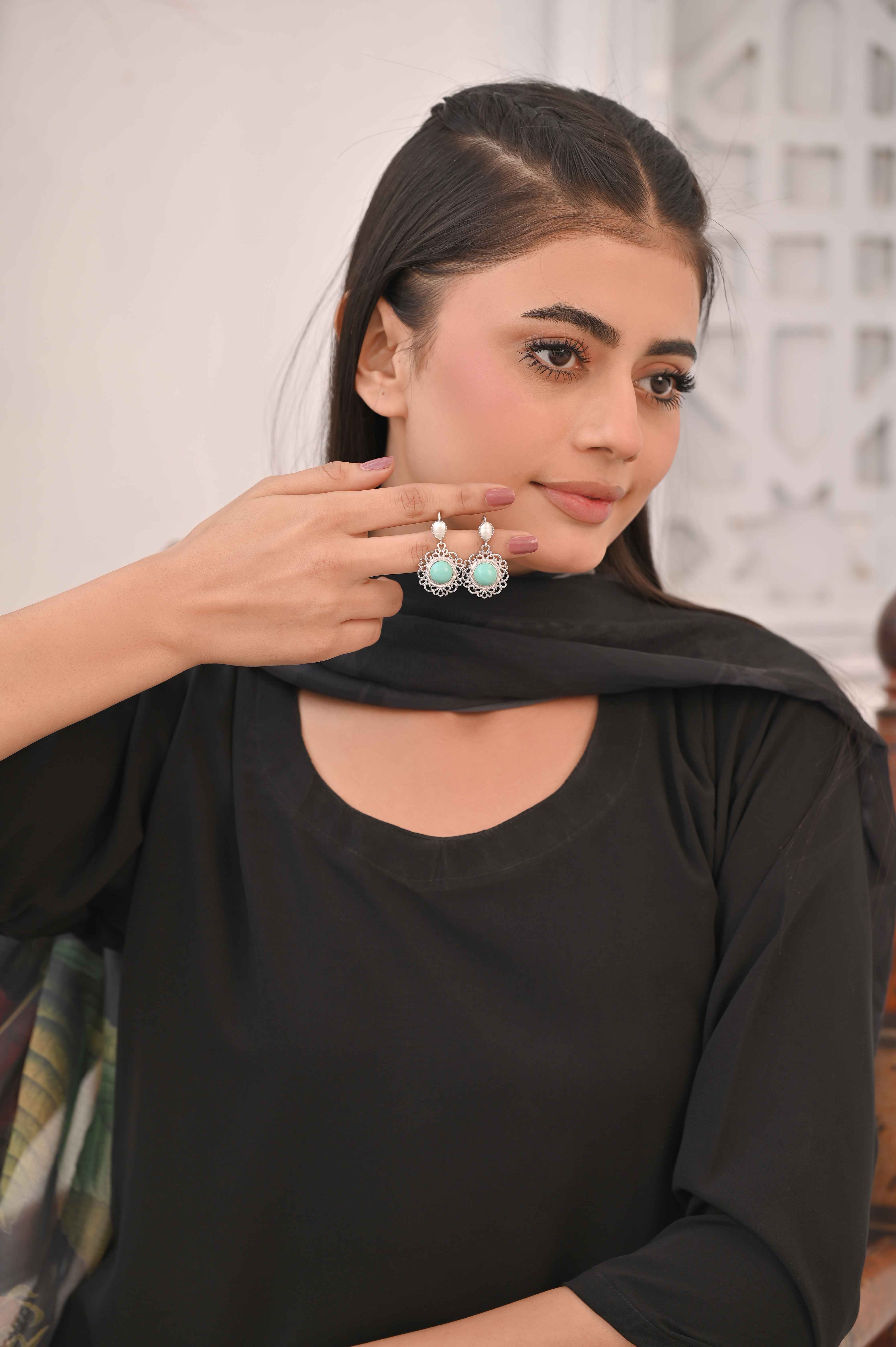 Lagoon Silver Earrings