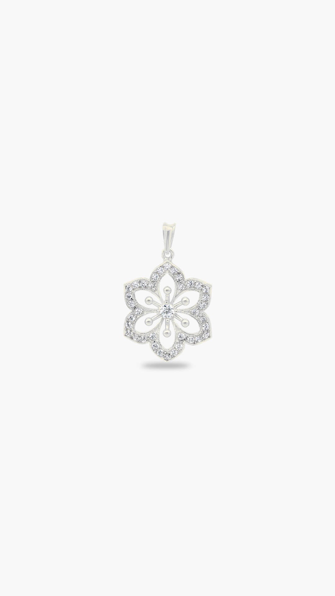 Daisy Zircon Pendant