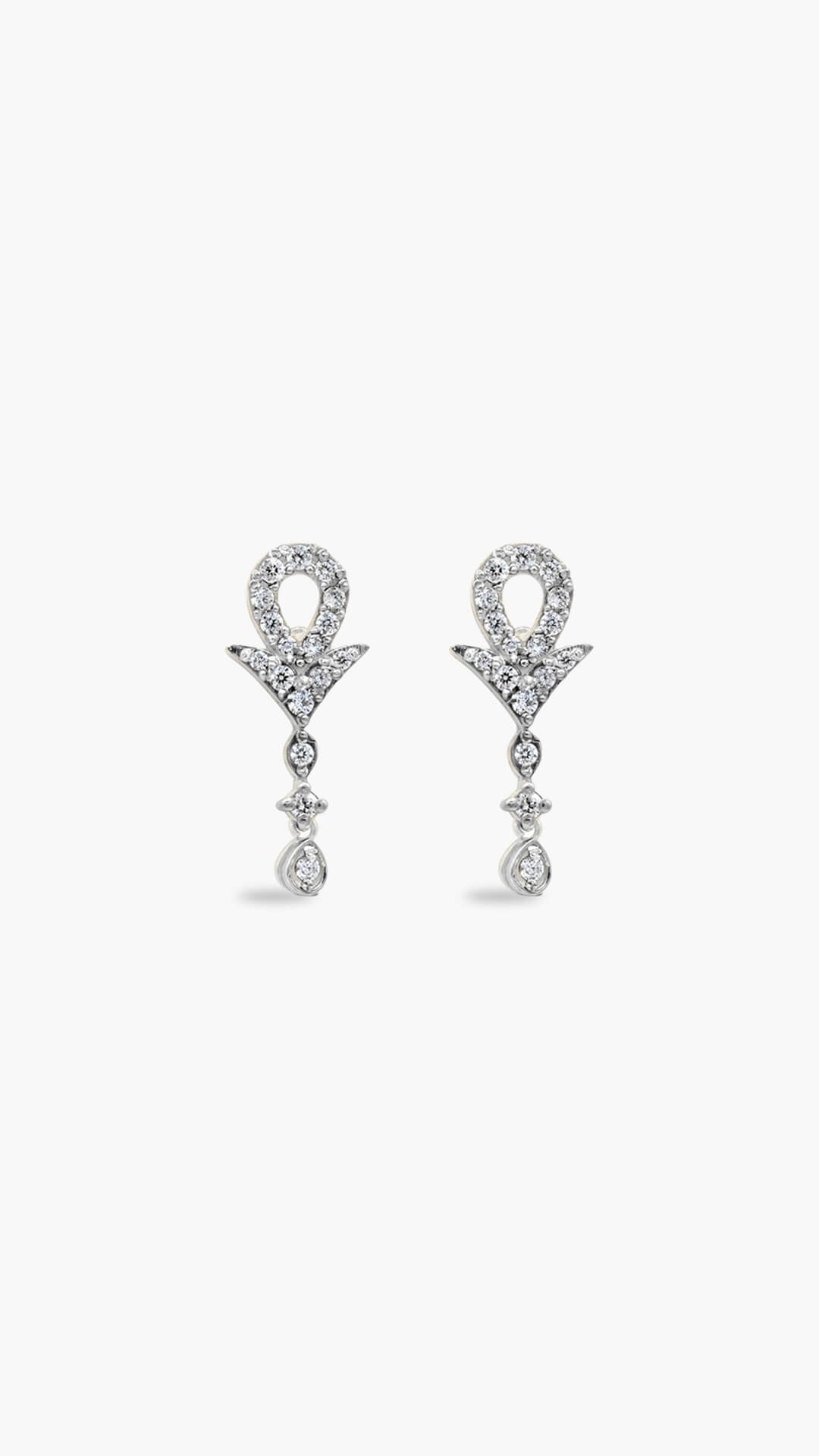 Dangly Zircon Earrings