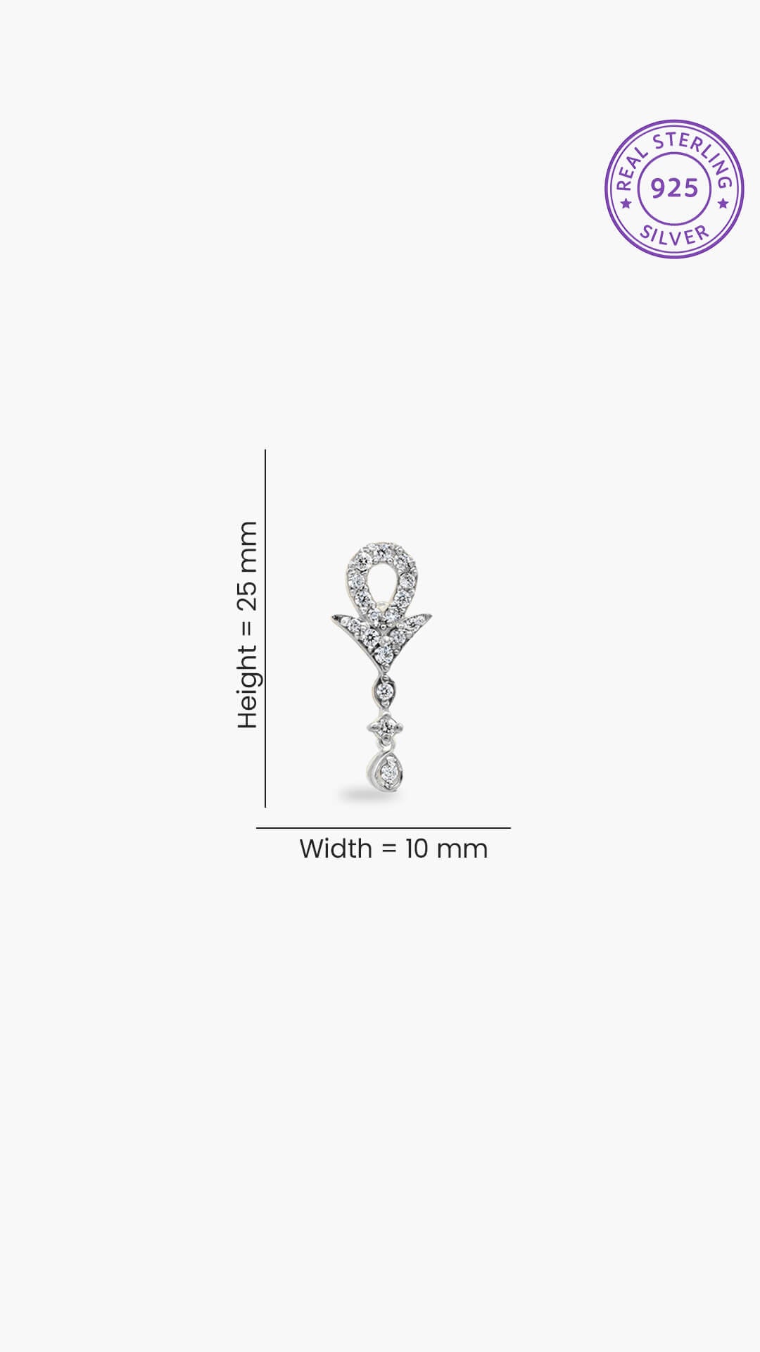 Dangly Zircon Earrings