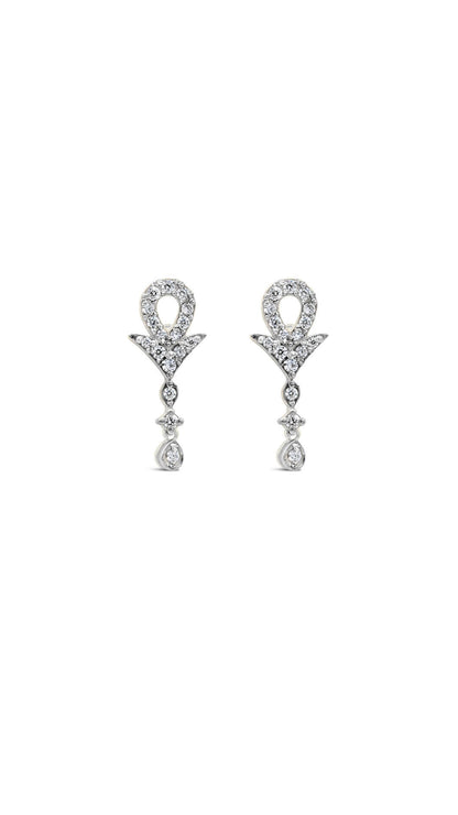 Dangly Zircon Earrings