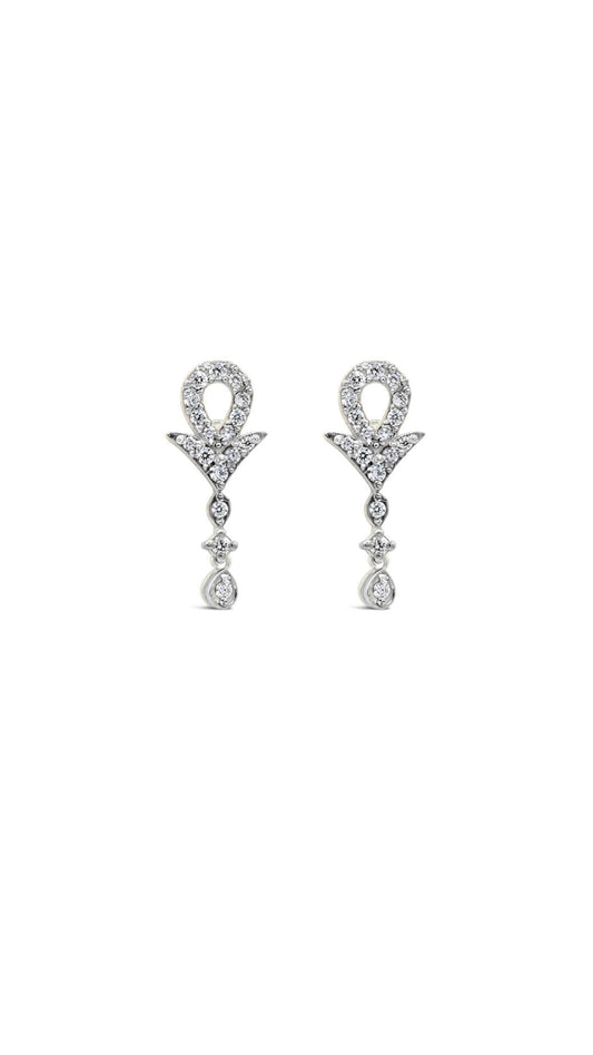 Dangly Zircon Earrings