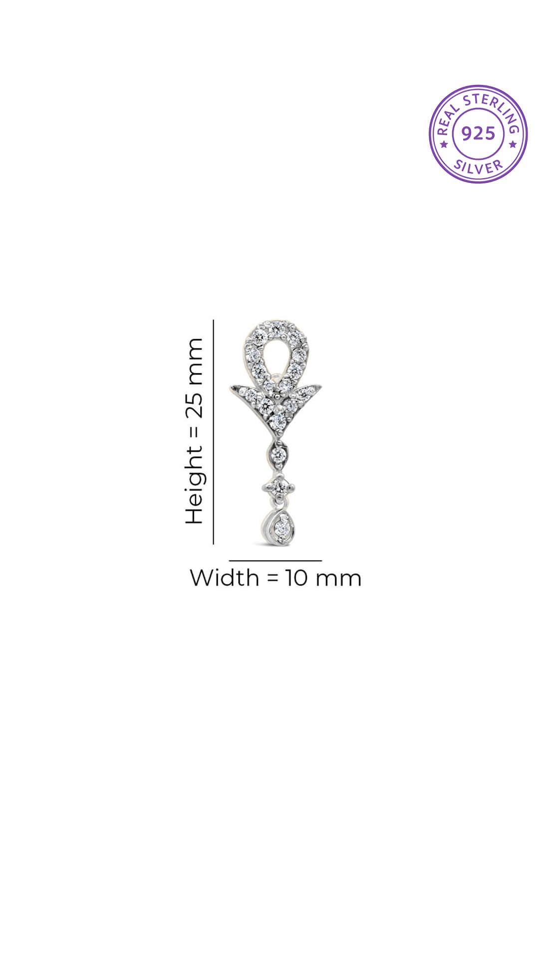 Dangly Zircon Earrings