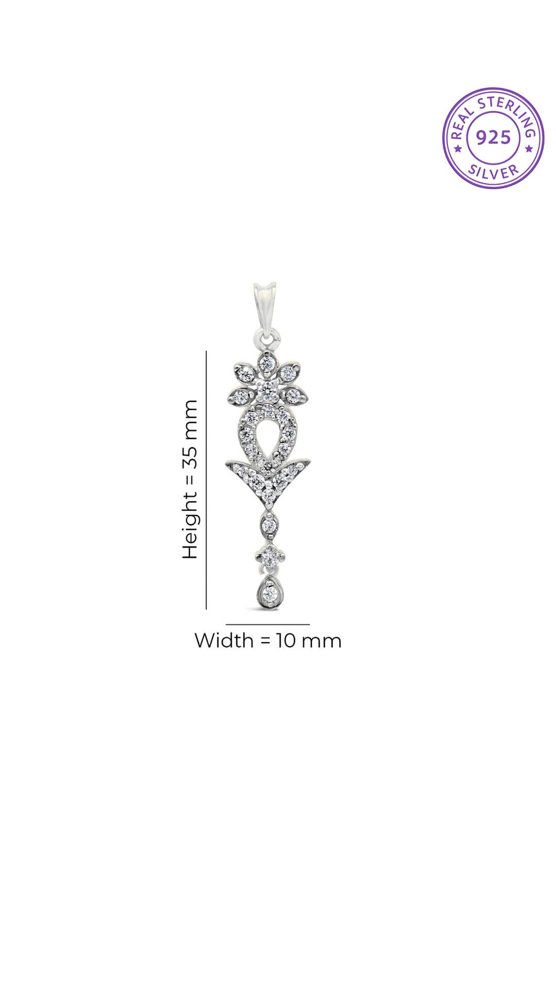 Dangly Zircon Pendant