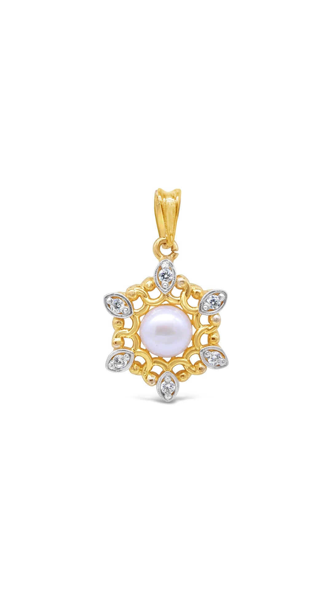 Filigree Pearl Pendant