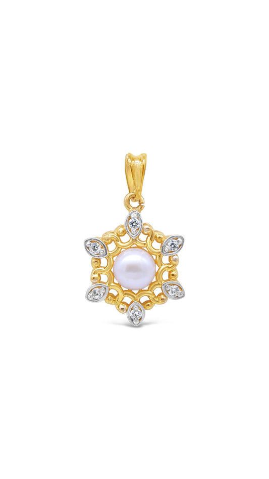 Filigree Pearl Pendant