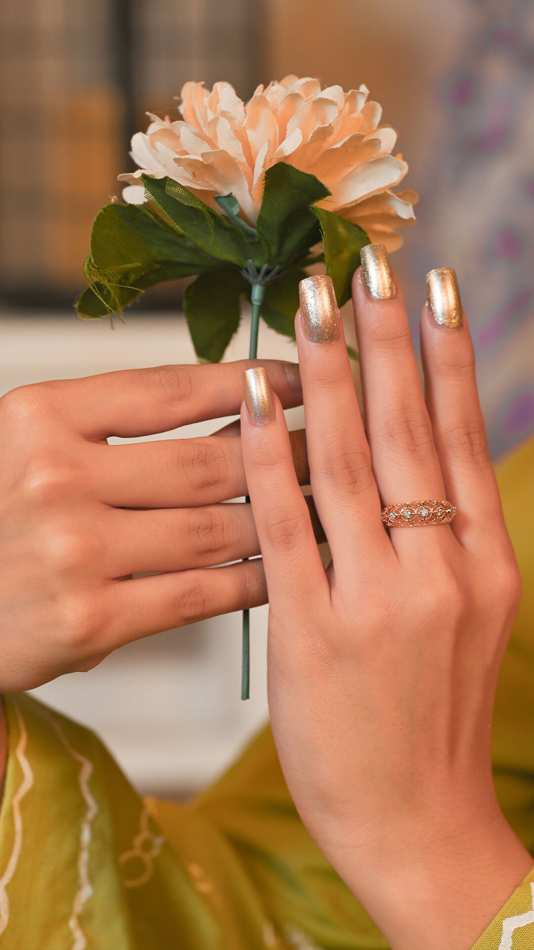 Floral Filigree Ring