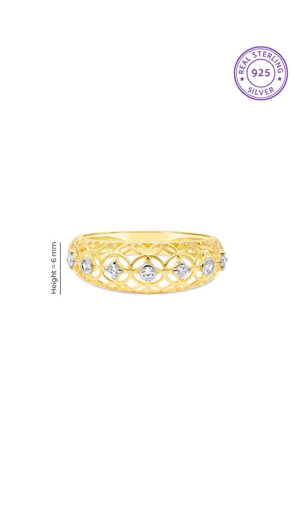 Floral Filigree Ring