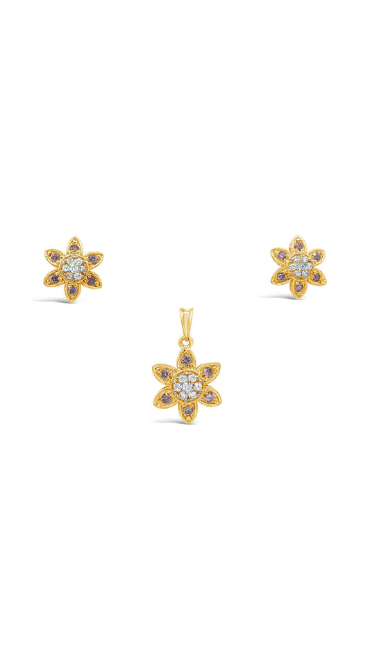 Floral Zircon Set