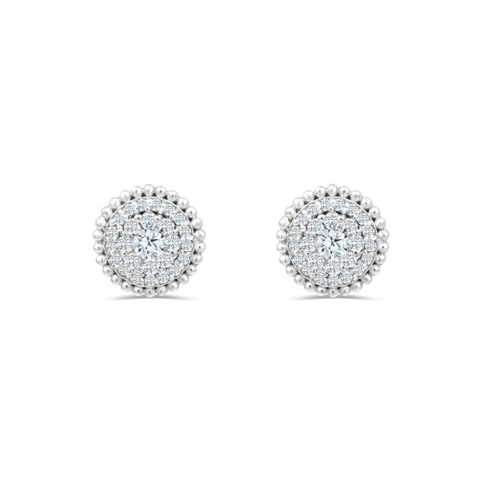Zircon Silver Studs