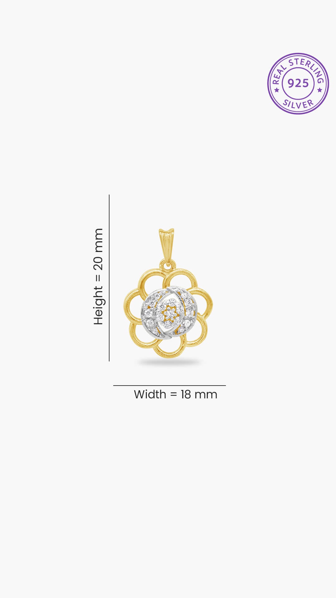 Infinity Flower Pendant