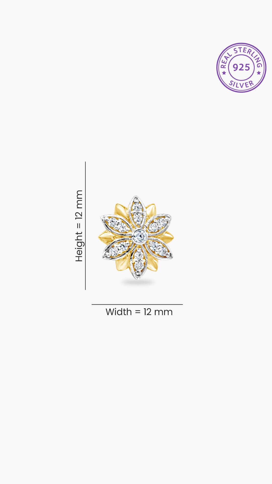 925 Sterling Silver Lotus Earrings for women