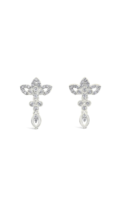Lotus Drop Earrings