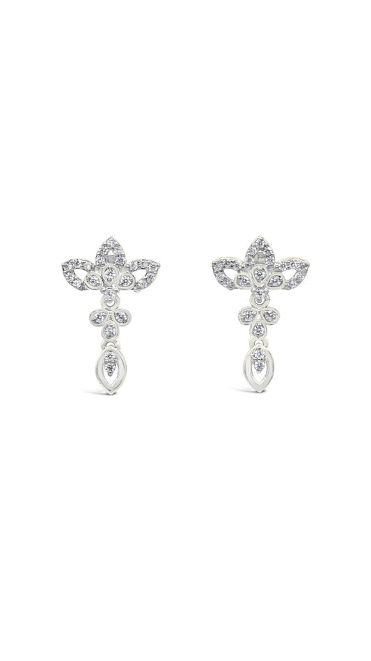 Lotus Drop Earrings