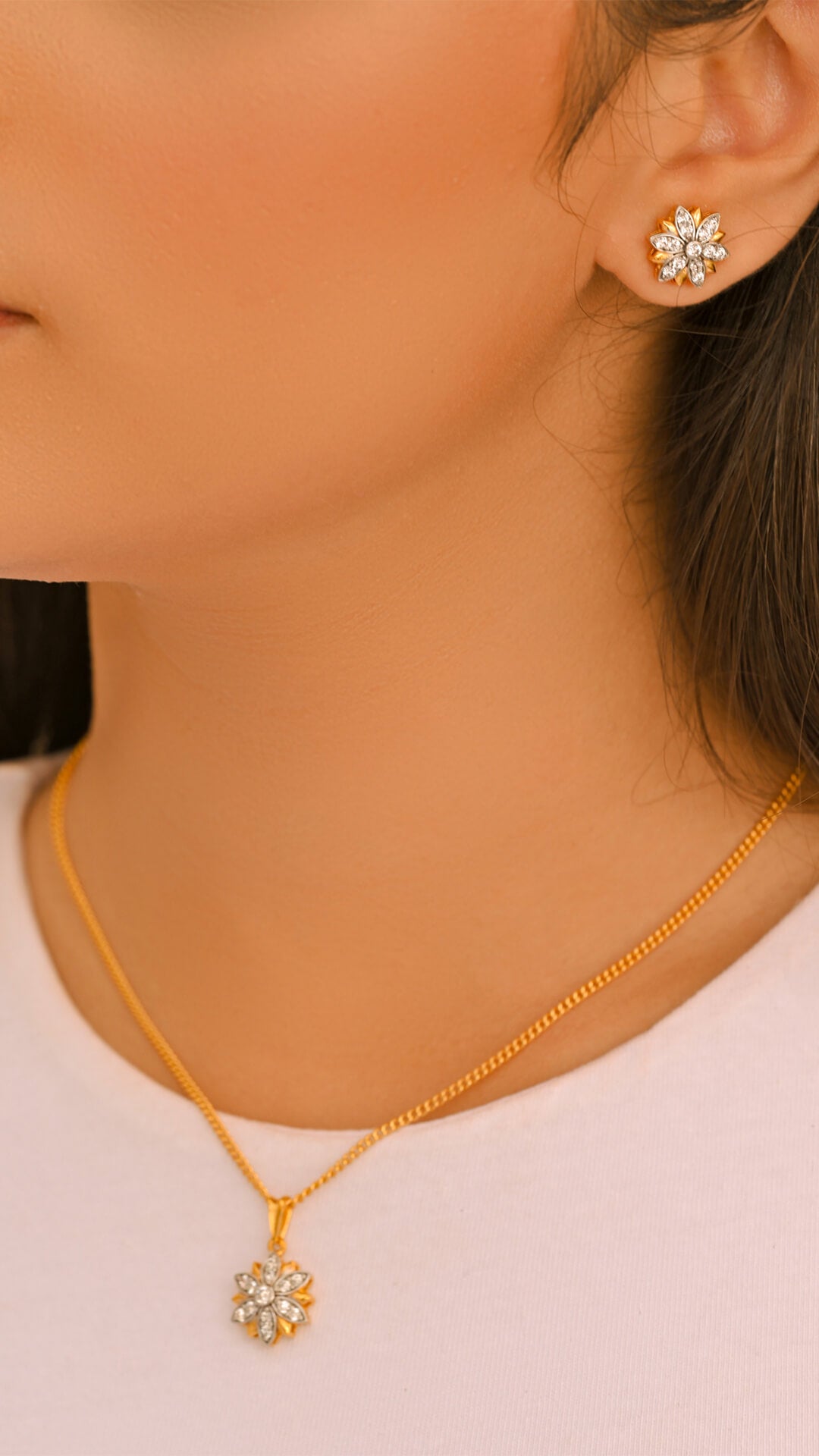 Lotus Earring Set