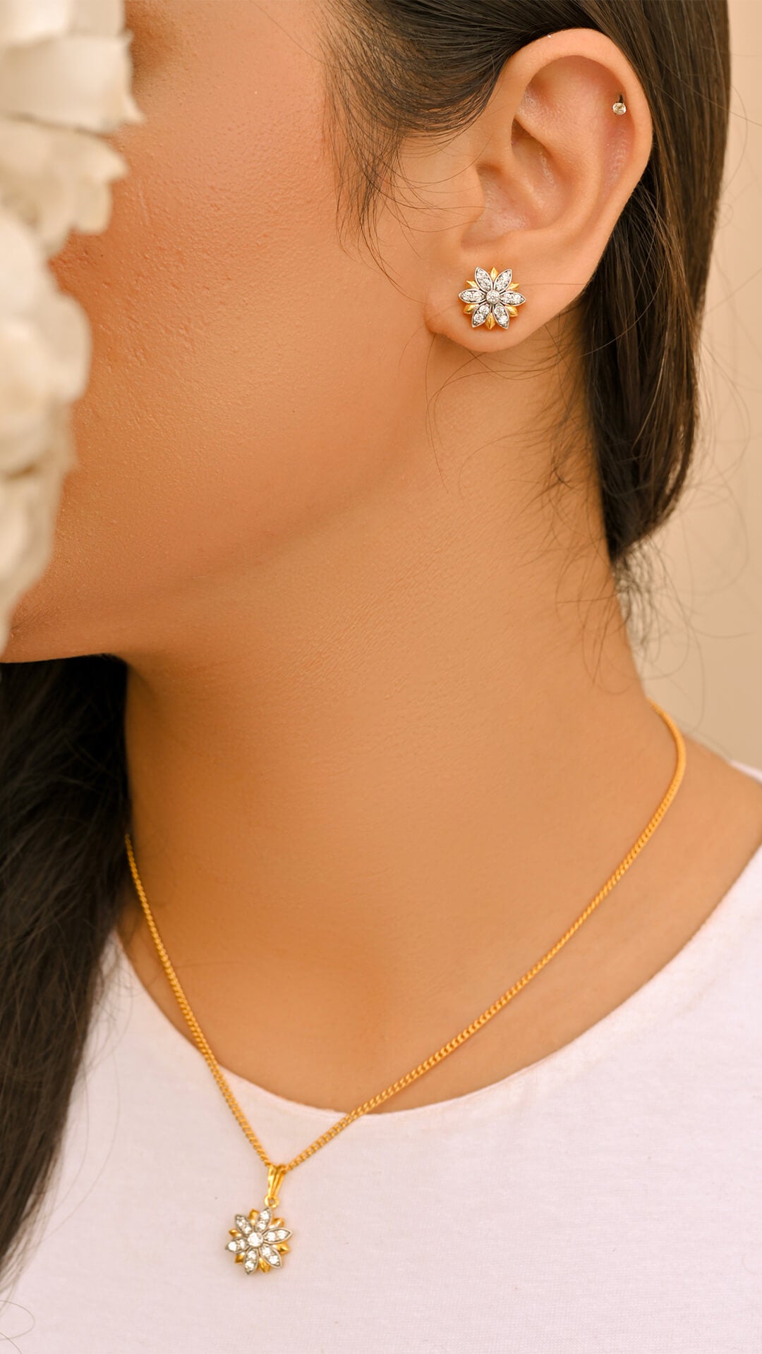 Lotus Earring Set