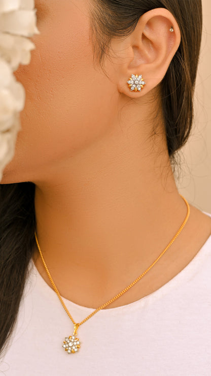 Lotus Earring Set