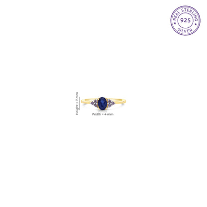 Blue Smokey Ring