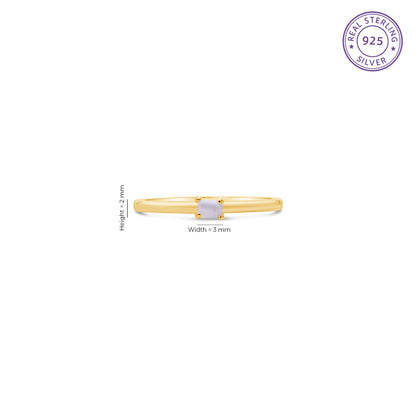 Pearl Minimalist Ring