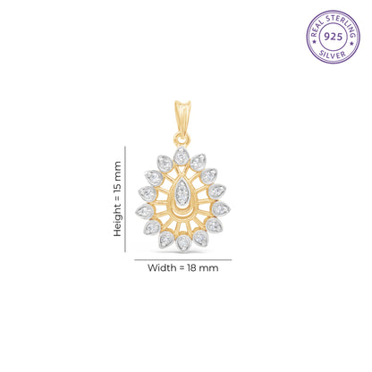 Teardrop Filigree Pendant