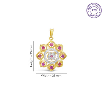 Ruby Fleur Pendant